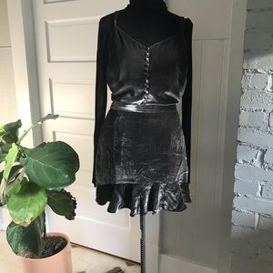 Madewell velvet Top